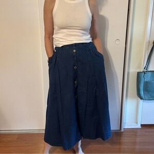 Vintage Cherokee high waisted denim skirt